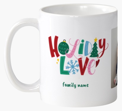 Design Preview for Design Gallery: Holiday Custom Mugs, Wrap-around
