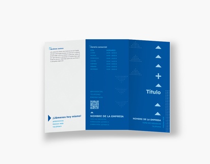 Vista previa del diseño de Galería de diseños de folletos plegados para tecnología, Tríptico DL (99 x 210 mm)