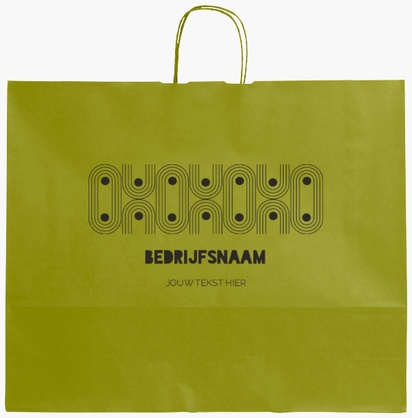 Voorvertoning ontwerp voor Ontwerpgalerij: Kunst en entertainment Effen kleur papieren tassen, XL (54 x 14 x 45 cm)