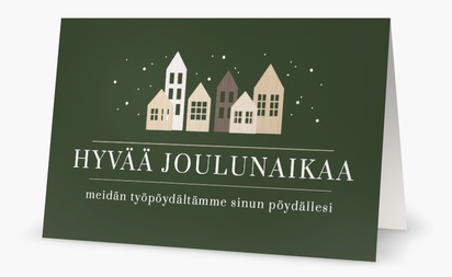 Mallin esikatselu Mallivalikoima: Yritykset Joulukortit, 18.2 x 11.7 cm  Taitettu