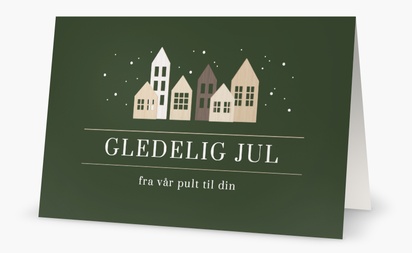 Forhåndsvisning av design for Designgalleri: Bedrift Julekort, 18.2 x 11.7 cm  Dobbelt