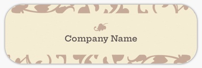 Design Preview for Design Gallery: Antiques Product Labels on Sheets, Rounded Rectangle 6.8 x 2.1 cm