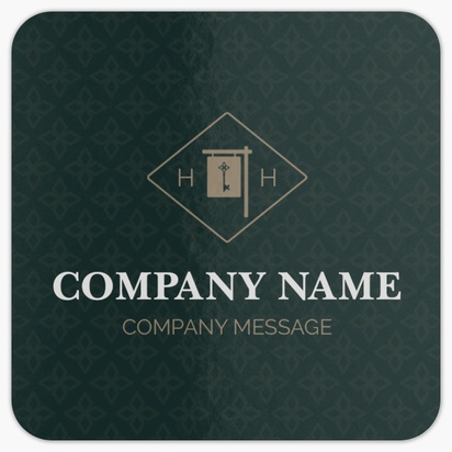 Design Preview for Mortgages & Loans Rounded Corner Business Cards Templates, Square (2.5" x 2.5")