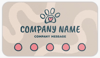 Design Preview for Pet Training Rounded Corner Business Cards Templates, Standard (3.5" x 2")