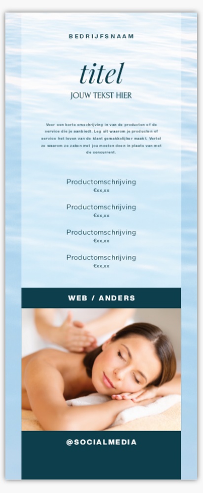 Voorvertoning ontwerp voor Ontwerpgalerij: Massage en reflexologie Roll-up banners, 85 x 206 cm Economy