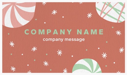 Design Preview for Design Gallery: Holiday Natural Textured Business Cards