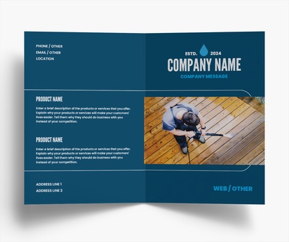 Design Preview for Templates for Modern & Simple Brochures , Bi-fold A5