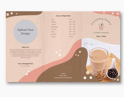 Design Preview for Design Gallery: Coffee Shops Custom Brochures, 8.5" x 14" Tri-fold