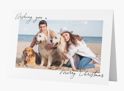 Design Preview for Design Gallery: Modern & Simple Personalized Christmas Cards, Rectangular 18.2 x 11.7 cm