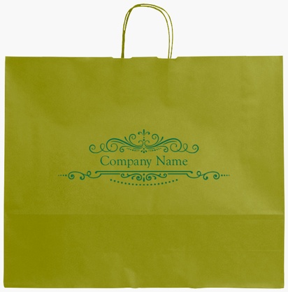 Design Preview for Design Gallery: Farmers Market Single-Colour Paper Bags, XL (54 x 14 x 45 cm)