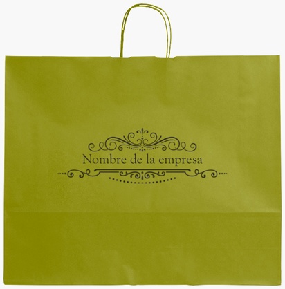 Vista previa del diseño de Galería de diseños de bolsas de papel de color liso para tiendas, XL (54 x 14 x 45 cm)