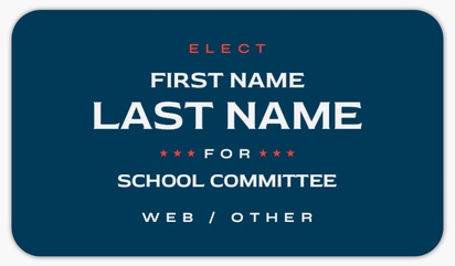 A school committee Politics blue gray design for Election