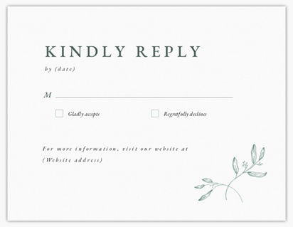 Design Preview for Design Gallery: RSVP Cards, Flat 10.7 x 13.9 cm