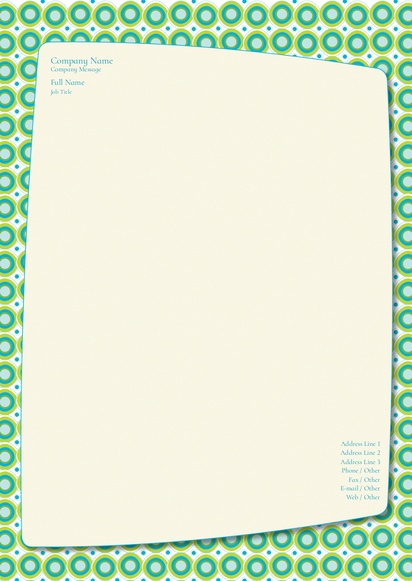 Design Preview for Design Gallery: Retro & Vintage Letterhead
