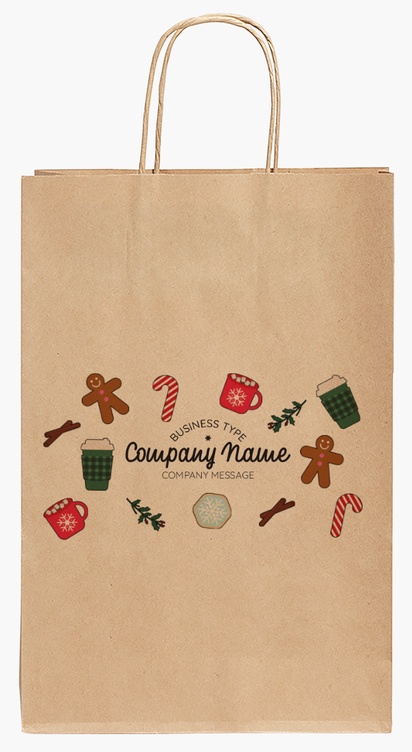 Design Preview for Design Gallery: Food & Beverage Paper Bags, 35.5 x 24 x 12 cm