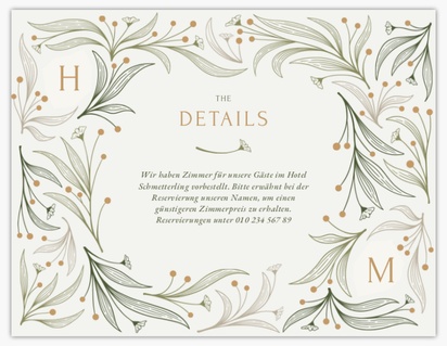 Designvorschau für Hochzeitszusatzkarten