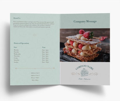 Design Preview for Design Gallery: Bakeries Folded Leaflets, Bi-fold A5 (148 x 210 mm)