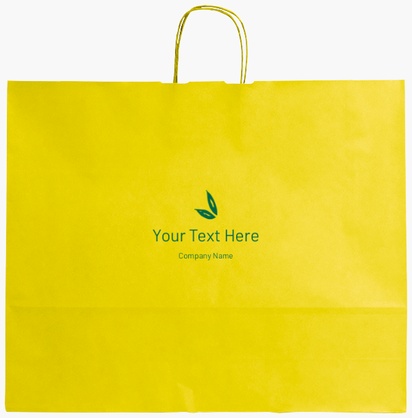 Design Preview for Design Gallery: Food Service Single-Colour Paper Bags, XL (54 x 14 x 45 cm)