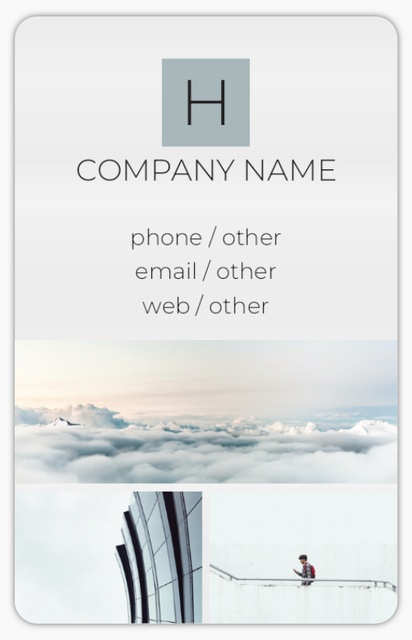 Design Preview for Modern & Simple Plastic Business Cards Templates, Frosted