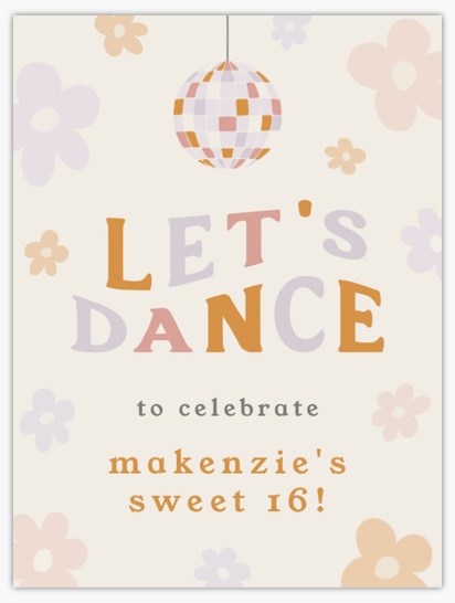 Design Preview for Sweet 16 Posters Templates, 18" x 24"