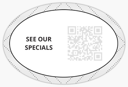 Design Preview for Design Gallery: Modern & Simple Reusable Stickers, 2" x 3" Oval Horizontal