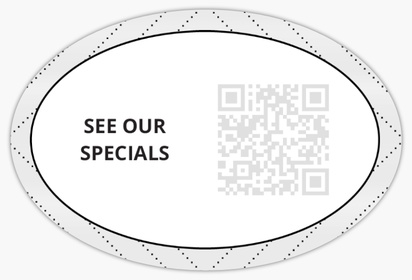 Design Preview for Modern & Simple Reusable Stickers Templates, 2" x 3" Oval Horizontal