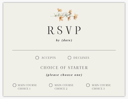 Design Preview for Design Gallery: Rustic RSVP Cards, 13.9 x 10.7 cm