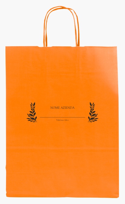 Anteprima design per Galleria di design: sacchetti di carta stampa monocolore per fiori e foglie, M (26 x 11 x 34.5 cm)