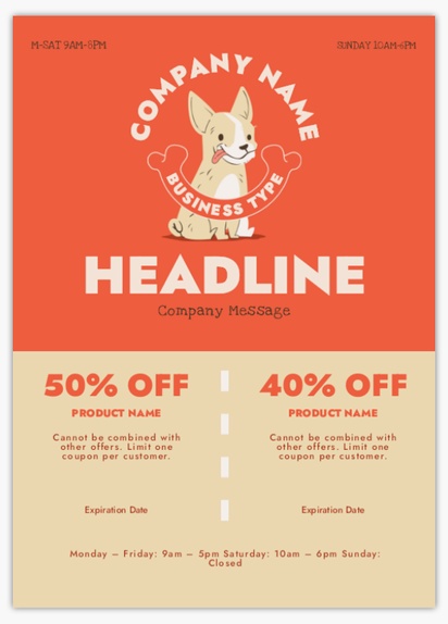 Design Preview for Design Gallery: Animals & Pet Care Postcards, 5" x 7"