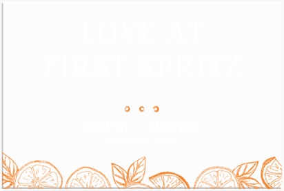 A wedding lemon cream orange design for Type