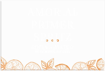 Un boda limón diseño crema naranja para Tipo