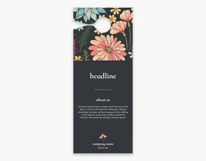 Design Preview for Design Gallery: Floral Door Hangers, Large