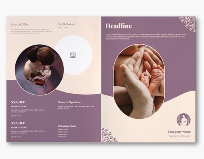 Design Preview for Design Gallery: Pregnancy & Childbirth Custom Brochures, 11" x 17" Bi-fold