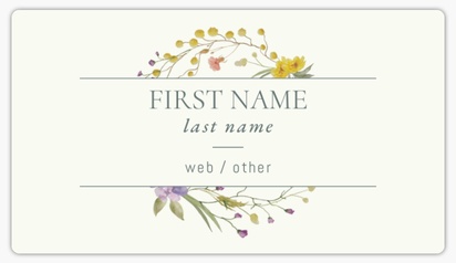 Design Preview for Design Gallery: Floral Product Labels, 8.7 x 4.9 cm Rounded Rectangle