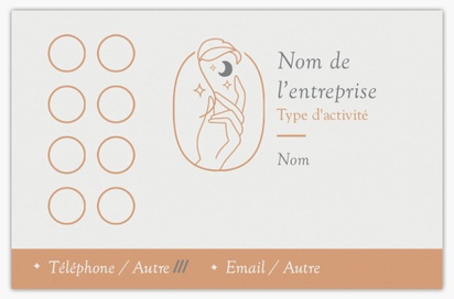 Aperçu du graphisme pour Galerie de modèles : cartes de visite en papier mat recyclé pour tatouages et piercings, Standard (85 x 55 mm)