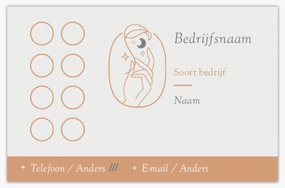 Voorvertoning ontwerp voor Ontwerpgalerij: Beauty en spa Gerecycled matte visitekaartjes, Standaard (85 x 55 mm)