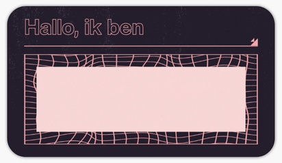Voorvertoning ontwerp voor Ontwerpgalerij: Minimalistisch Stickervellen, 8,7 x 4,9 cm Rechthoek met afgeronde hoeken