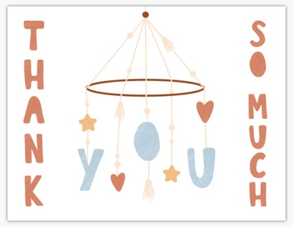 Design Preview for Baby Thank You Cards  , Flat