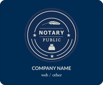 A mobile notary public notary black gray design