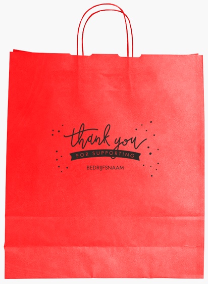 Voorvertoning ontwerp voor Ontwerpgalerij: Schoenen Effen kleur papieren tassen, L (36 x 12 x 41 cm)