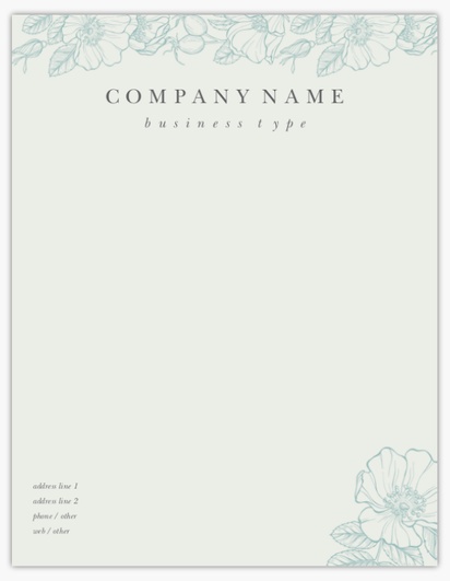 Design Preview for  Notepads Templates, 8.5" x 11"