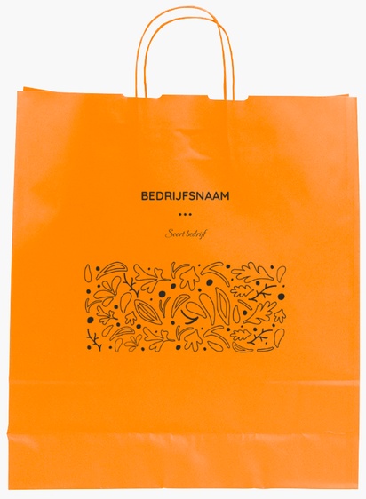 Voorvertoning ontwerp voor Ontwerpgalerij: Kunst en entertainment Effen kleur papieren tassen, L (36 x 12 x 41 cm)