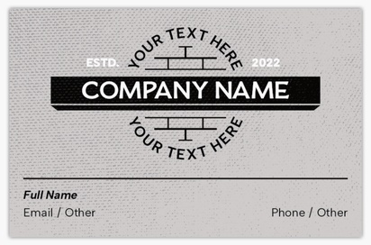 Design Preview for Design Gallery: Masonry & Bricklaying Standard Business Cards, Standard (85 x 55 mm)