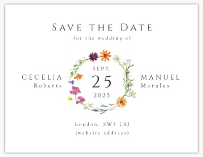 Design Preview for Design Gallery: Floral Save the Date Magnets