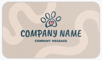 Design Preview for Boarding Kennel & Catteries Rounded Corner Business Cards Templates, Standard (3.5" x 2")