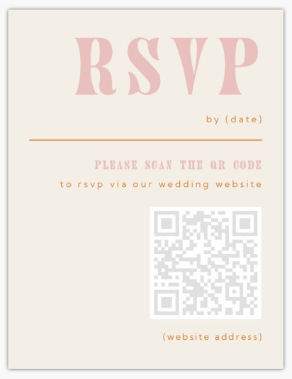 Design Preview for Design Gallery: RSVP Cards, 13.9 x 10.7 cm