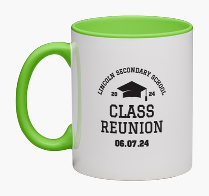 Design Preview for Design Gallery: Graduation Personalised Mugs, Wrap-around