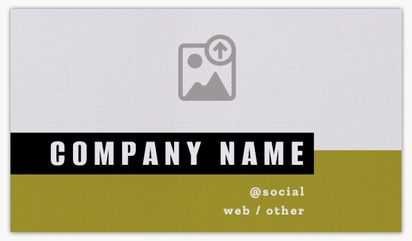 Design Preview for Sports & Fitness Linen Business Cards Templates, Standard (3.5" x 2")