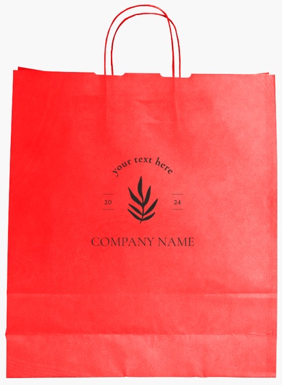 Design Preview for Design Gallery: Bags & Accessories Single-Colour Paper Bags, L (36 x 12 x 41 cm)