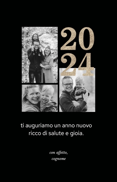 Anteprima design per Galleria di design: Biglietto d’auguri per Anno Nuovo, 21.6 x 13.9 cm  Piatto